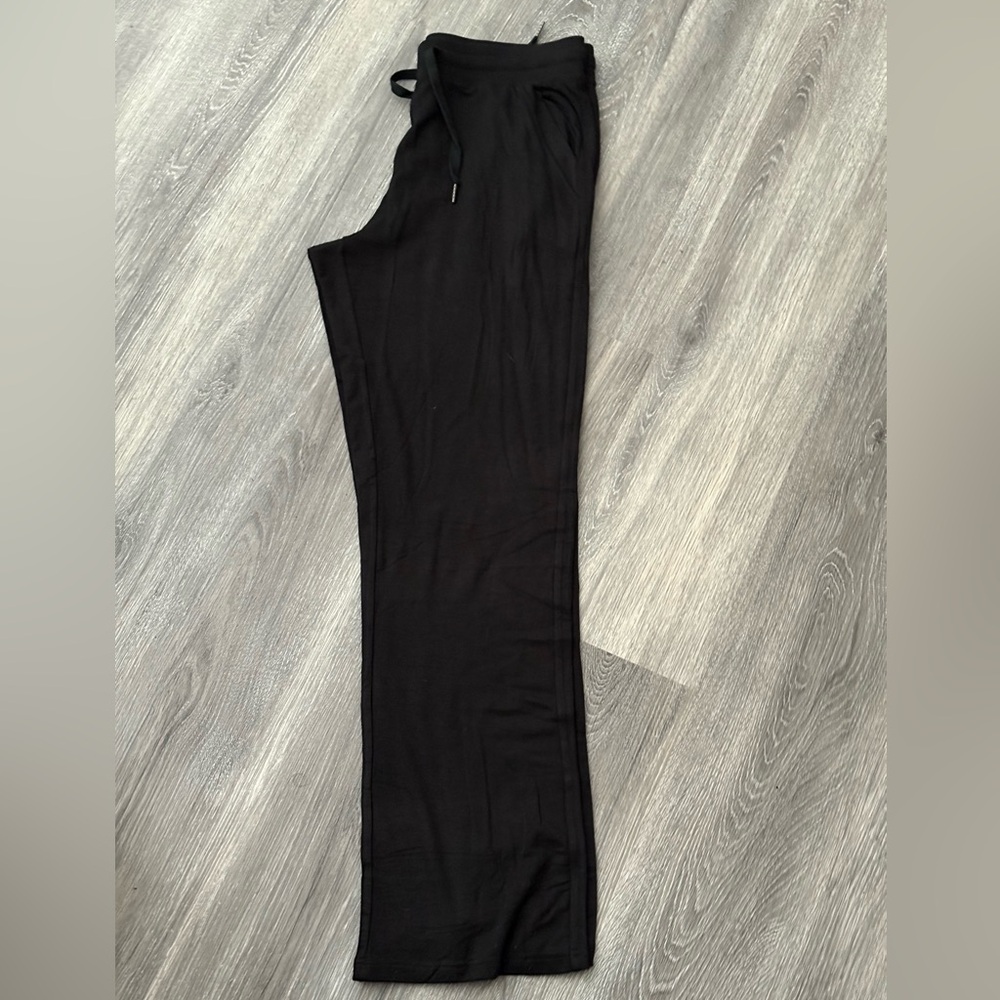 Lily Black Lounge Pants | Drawstring Waist | Women’s XL | Soft & Stretchy